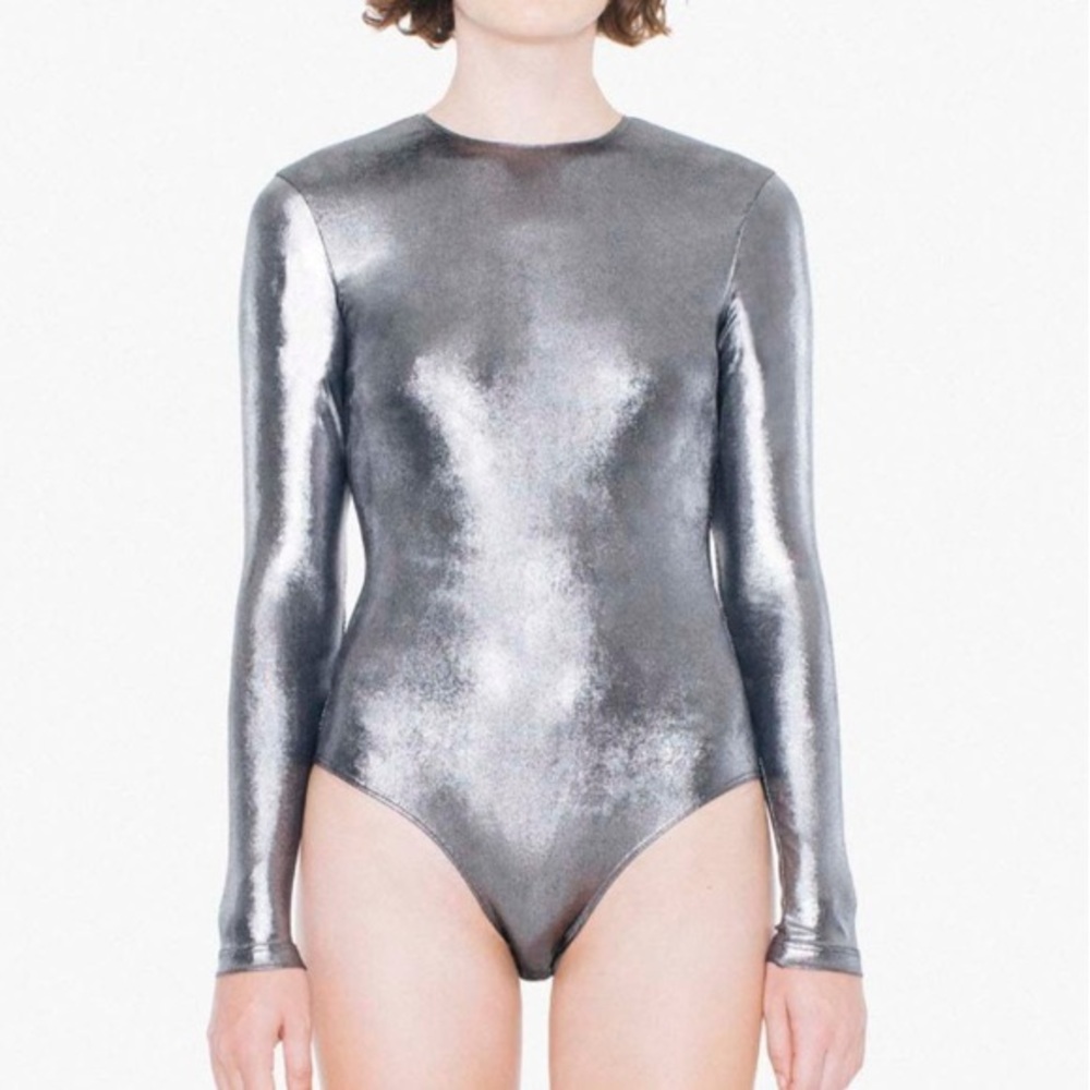 AMERICAN APPAREL metallic bodysuit